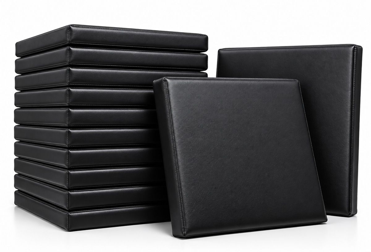 ImpactArmor™ Premium Golf Simulator Wall Padding | Quick-Mount Velcro Panels (12-Pack)