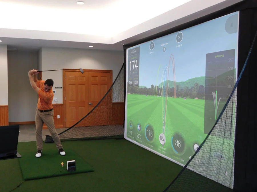 Neo-E Launch Monitor with Wedge Bay™ HD Space-Saver Golf Simulator Package