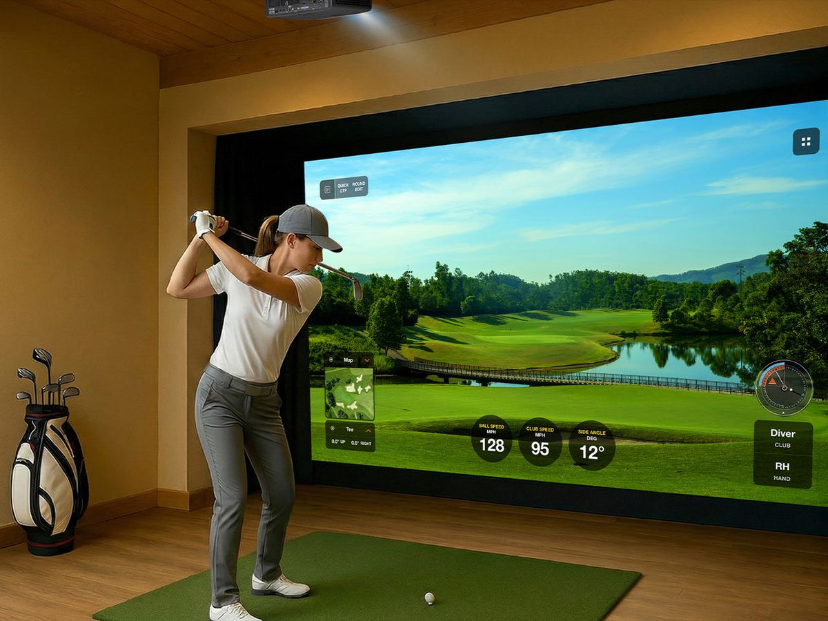 Optoma GT2400HDR 1080p Short Throw Golf Simulator Projector - 4200 Lumens Laser (Garage)