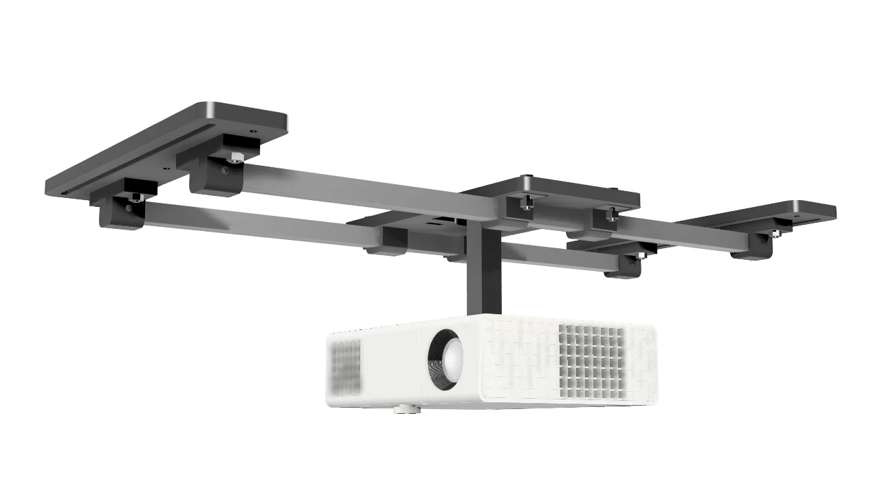 SkyRail™ Adjustable Sliding Projector Mount for Golf Simulators