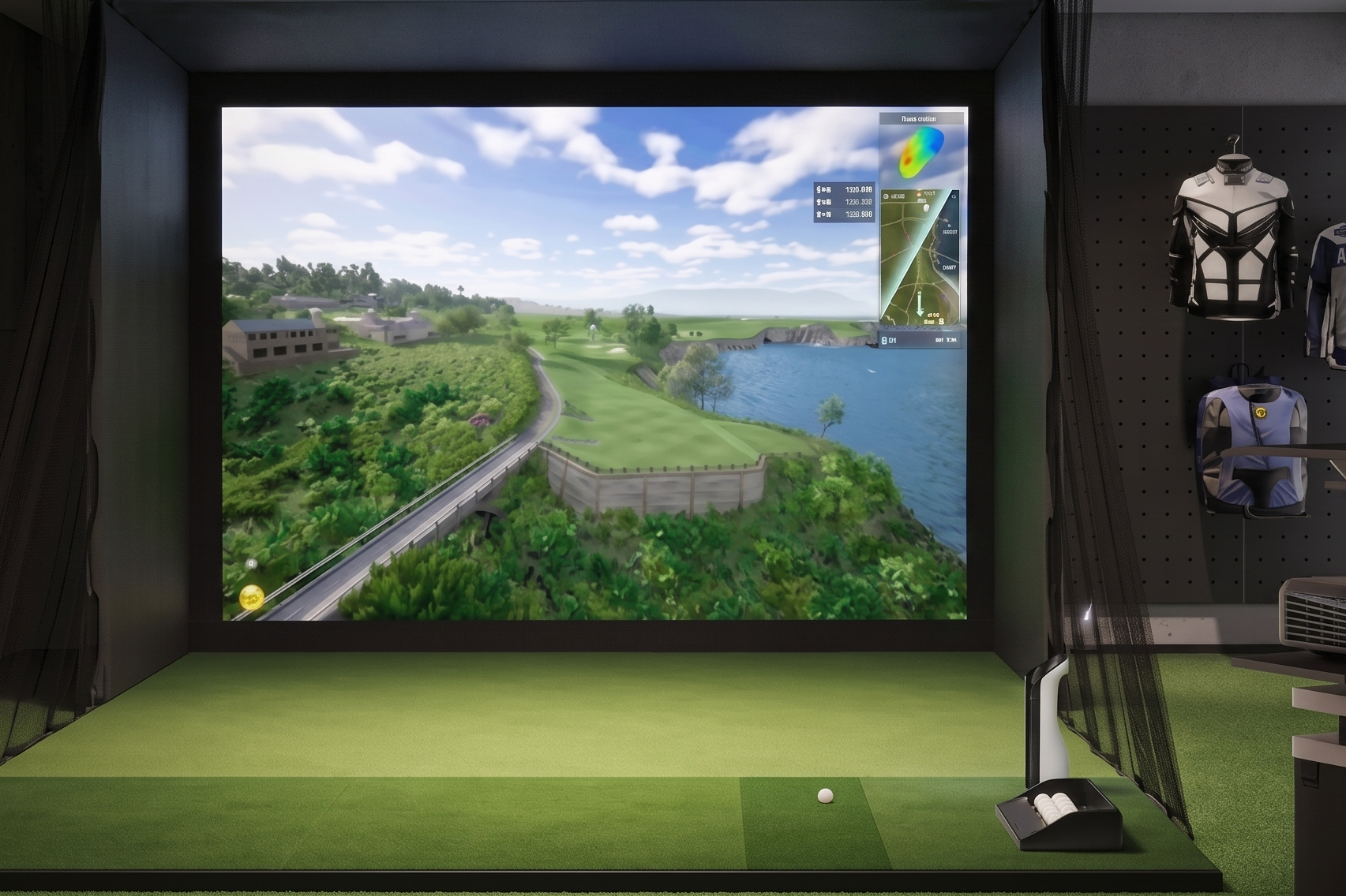 Golfjoy PGS Personal Golf Simulator - Turney Full Package