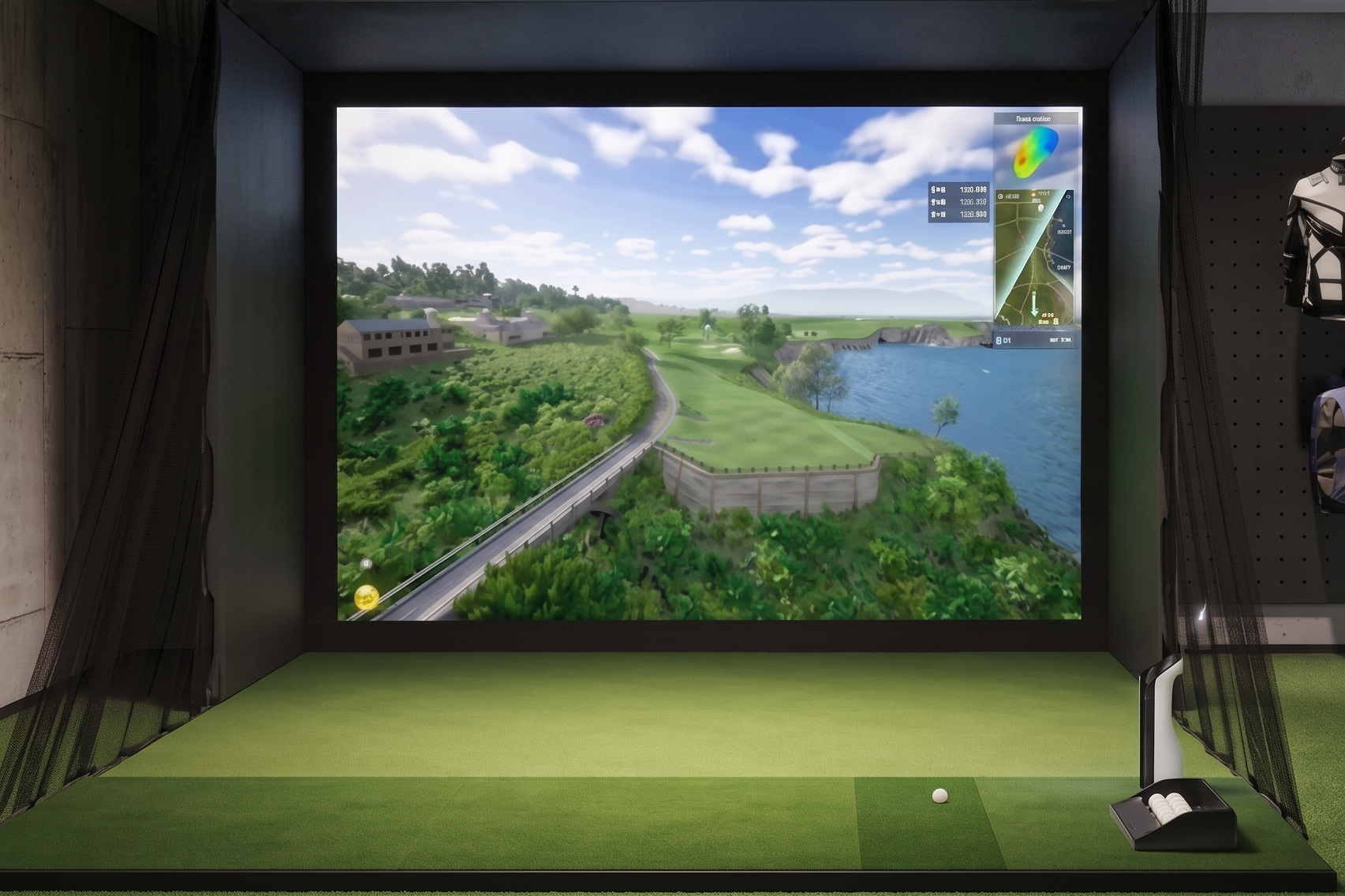 Golfjoy PGS Personal Golf Simulator - Turney Full Package