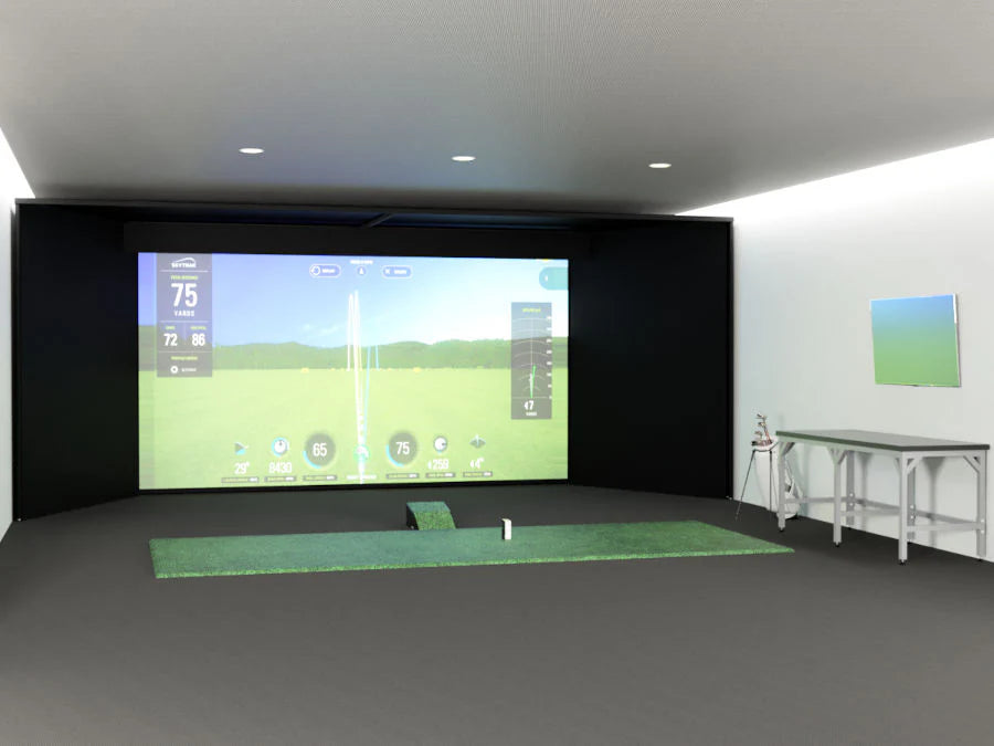 MegaStudio Bay™ Commercial Golf Enclosure with 4K Short-Throw Golf Projector Bundle