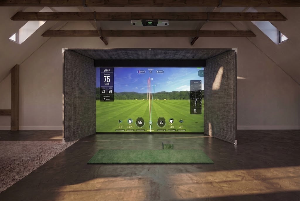 Falcon 4K Golf Simulator Studio (wall-to-wall) for Commercial & Residential Venues