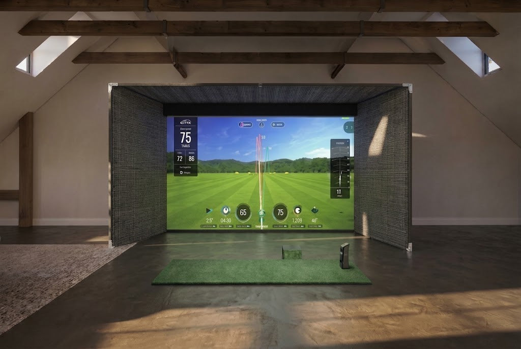 MegaStudio Bay™ Commercial Wall-to-Wall Golf Simulator Bay