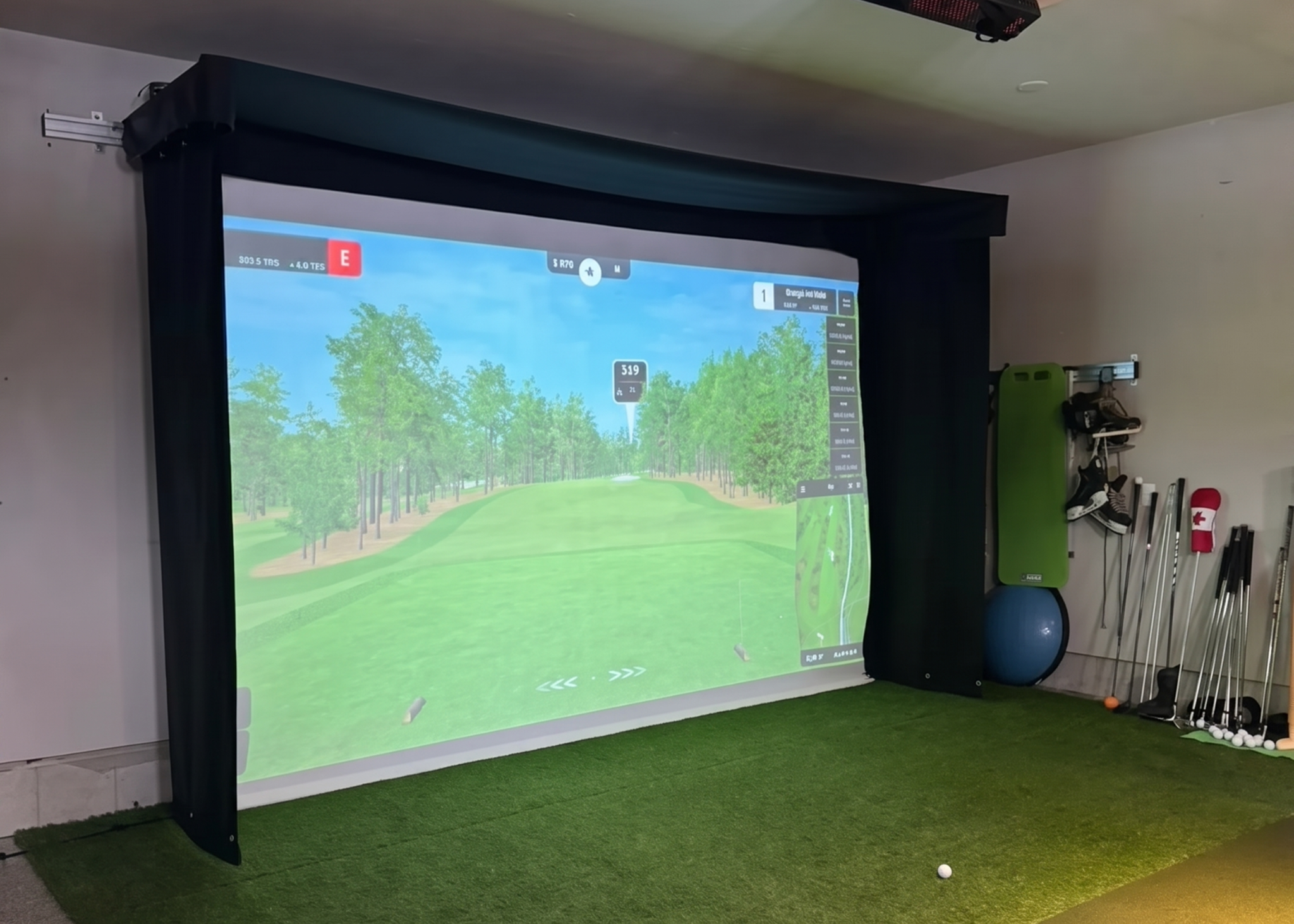 SportScreen Vanish LITE Retractable Golf Simulator Enclosure