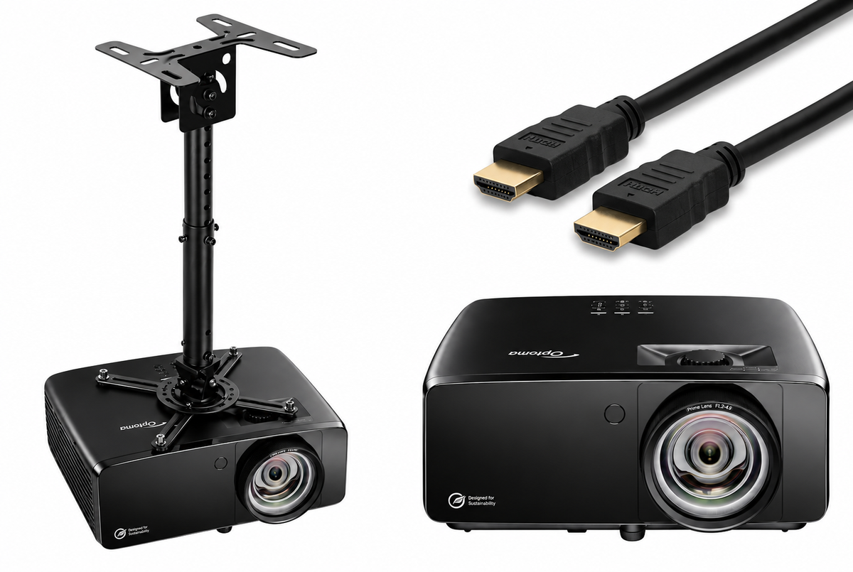 Optoma ZK521ST-B 4K Short Throw Golf Sim Projector - 5000 Lumens Laser (Home)